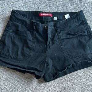 UNIONBAY Black Jean Shorts Cut-Off Style